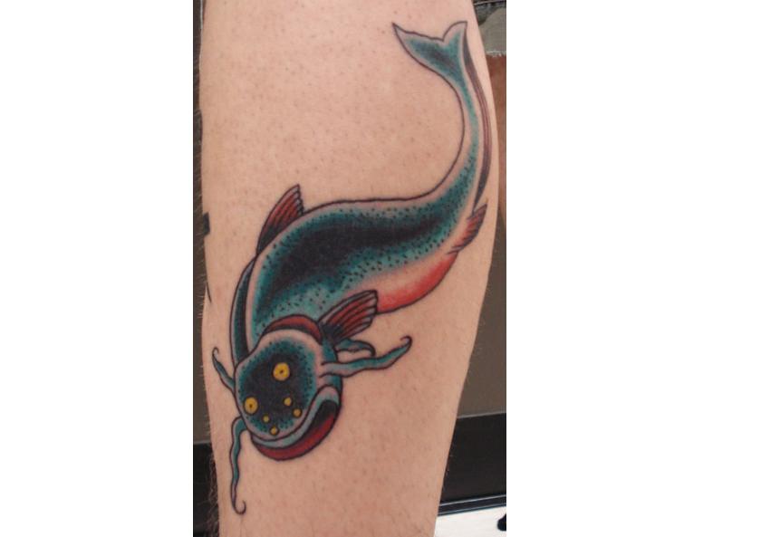 catfish tattoo. gallery of catfish tattoos