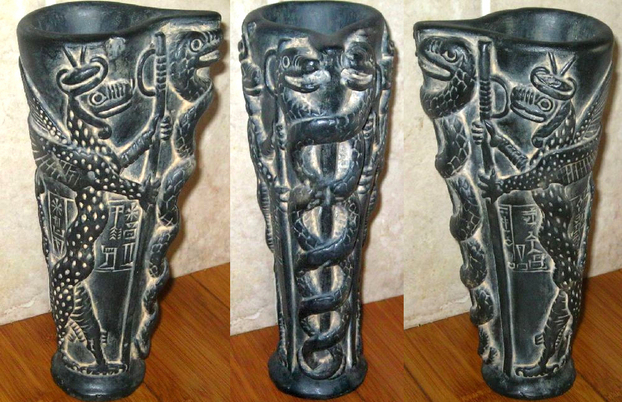 Sumerian Double Helix Snake God  ferrebeekeeper