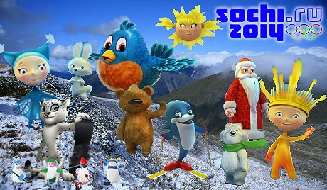 The shortlist of 2014 Olympic mascot candidates