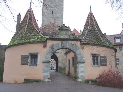 Gate to Walled City of Rothenburg