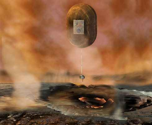A computer illustration of the Venus In Situ Explorer--a project which languishes on the drawing board for want of funds
