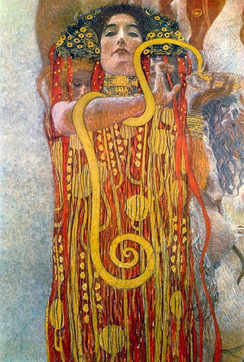 Detail from "Medicine" (Gustav Klimt, 1901)