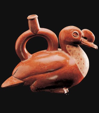 Moche Ceramic Duck Vessel (ca. 300 AD -500 AD)