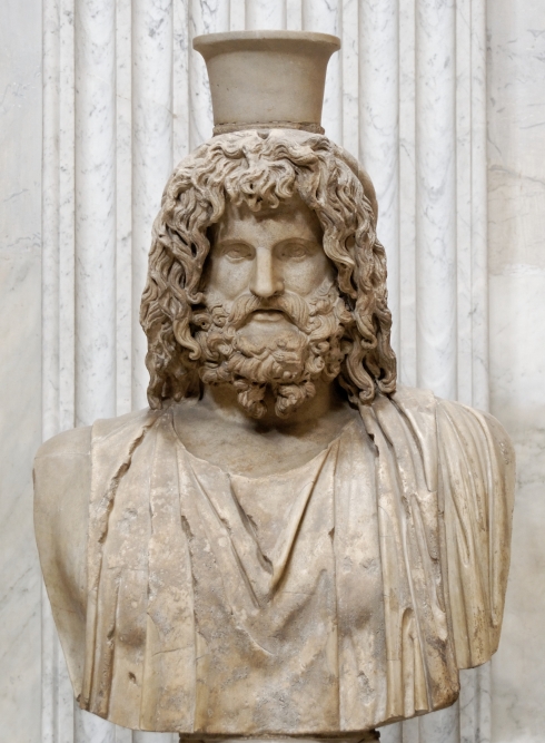 Bust of Serapis (Roman copy after a Greek original from the 4th century BC, stored in the Serapaeum of Alexandria)