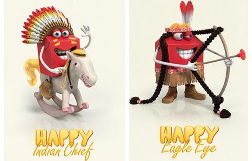 These forms of Happy never made it out of France: McDonald's does not need two mascot controversies at once