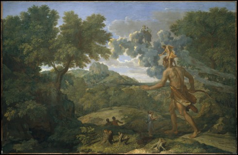 Landscape with Blind Orion Seeking the Sun (Nicolas Poussin, 1658, oil on canvas)