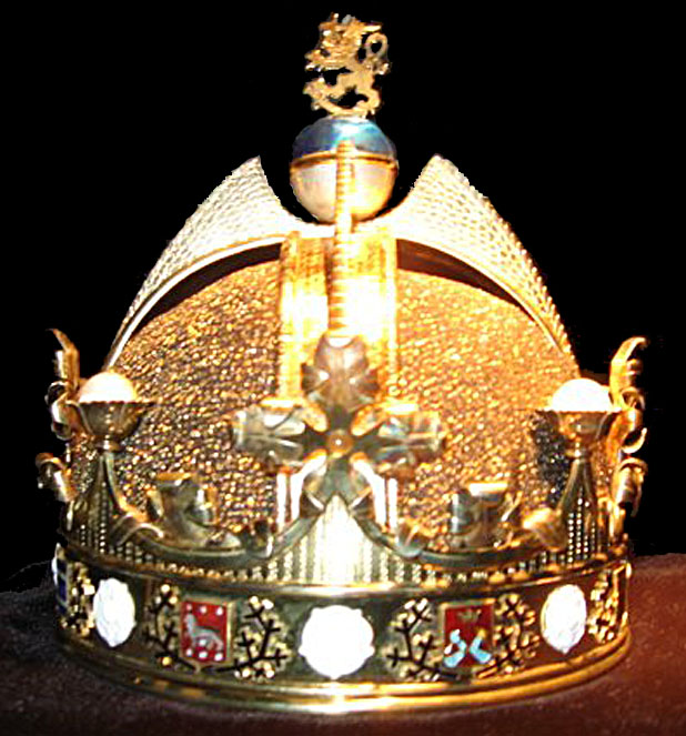 The crown of the King of Finland and Karelia, Duke of Åland, Grand Prince of Lapland, Lord of Kaleva and the North