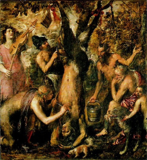 The Flaying of Marsyas (Titian, ca.1570-76, oil on canvas)