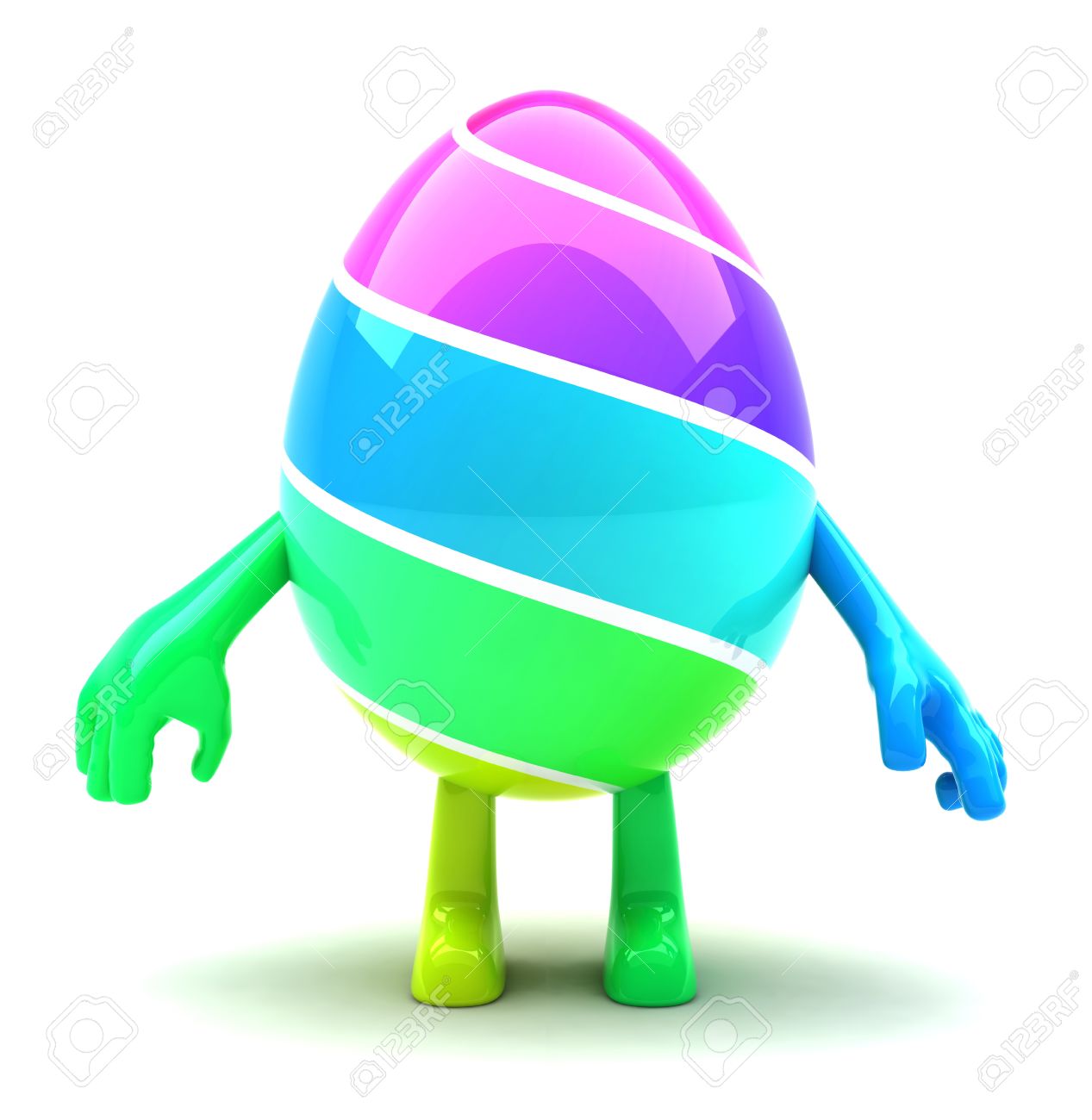 12285098-Beautiful-colored-Easter-egg-mascot-with-hands-and-feet-Stock-Photo